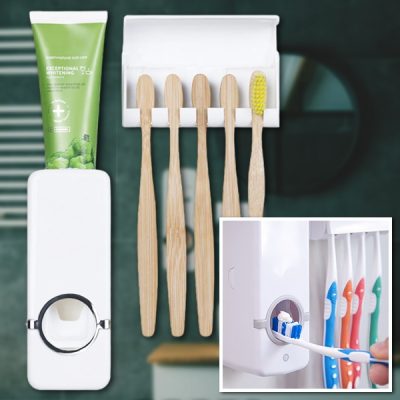 Dispenser per dentifricio e portaspazzolino | BRUSHBASE