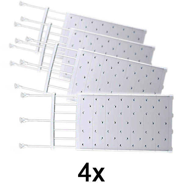 4x Scaffale portaoggetti espandibile | SHELFEXPEND