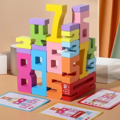 Blocchi di legno con numeri Montessori (20 pezzi) | NUMBLOCK